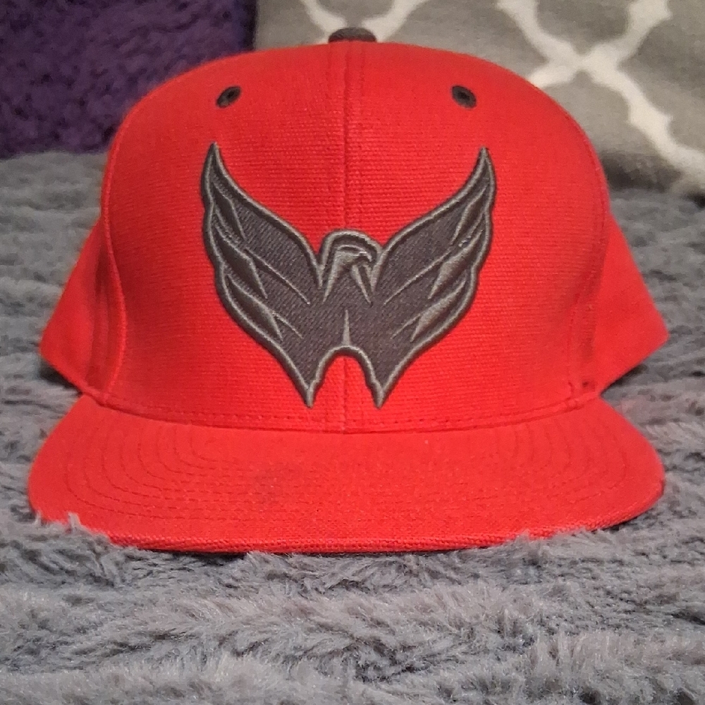 Mitchell & Ness Red Kids Hat with Black Logo